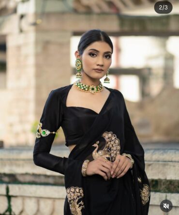 Black Morni Saree